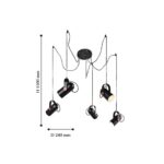 2007-5P, люстра подвесная, D240xH1500, 5xE14x40W, excluded — изображение 2