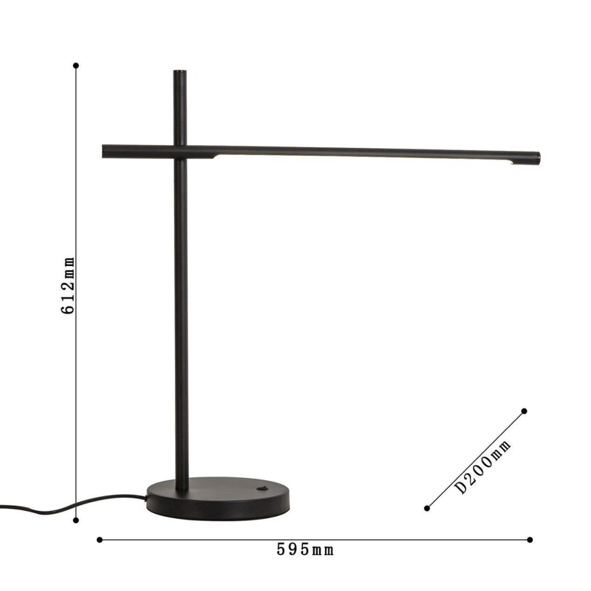4519-1T, настольный светильник, L595xW200xH610, LEDx10W, 800LM, 4000K, included, switch — изображение 2