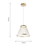 4634-4P, подвес, D400xH400/1500, LEDx12W, 370LM, 4000K, included — изображение 3