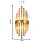 4263-1W, настенный светильник, D115xW230xH520, 1xG9LEDx5W, excluded — изображение 2