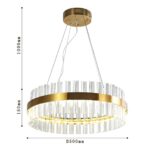 4012-5P, подвесная люстра, D500xH150/1150, LEDx31W, 2480LM, 4000K, included — изображение 3