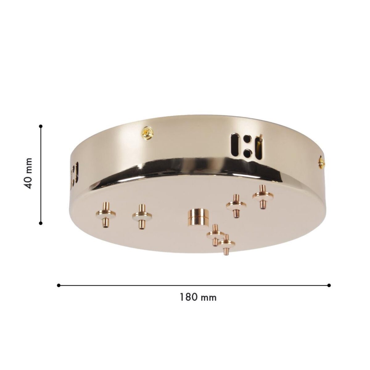 4591-180-6GD, потолочная чаша, D180xH40, цвет золотой — изображение 2