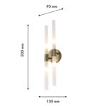 4196-4W, настенный светильник, D90xW100xH500, 4xG9x20W, excluded — изображение 3