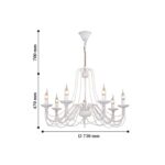 2164-7P, люстра подвесная, D730xH470/1170, 7xE14x40W, excluded — изображение 4