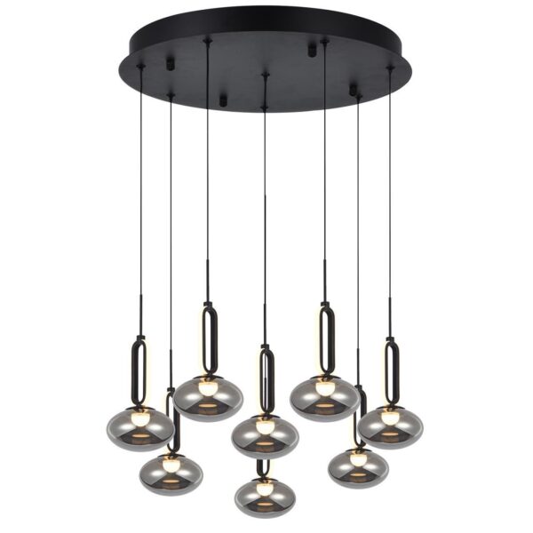 4284-8P, подвесная люстра, D520xH2000, 8xLEDx9W, 3600LM, 4000K, included