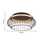 4435-2C, потолочный светильник, D400xH210, LEDx40W, 4300LM, 3000-6000K, included, remote control — изображение 3