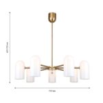 4619-7P, подвесная люстра, D750xH445/745, 7xG9x40W, excluded — изображение 3