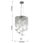 1165-4PC, люстра 2в1, D400xH750/1750, 4xE27x40W, excluded — изображение 3