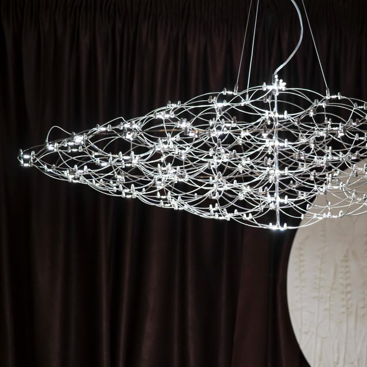 4305-12P, подвесная люстра, D1250xH420/2420, LEDx143W, 6200LM, 3000K/4500K/6000K, included, remote control — изображение 11