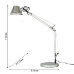 1869-1T, настольный светильник, D210xW535xH720, 1xE27x40W, excluded — изображение 3