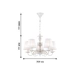 1730-5P, люстра подвесная, D560xH360/1390, 5xE14x40W, excluded — изображение 2