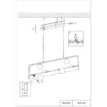 4072-6P, подвесная люстра, L1200xW240xH200/1200, 6xG9LEDx10W, excluded + LEDx18W, 700LM, 4000K, included — изображение 7