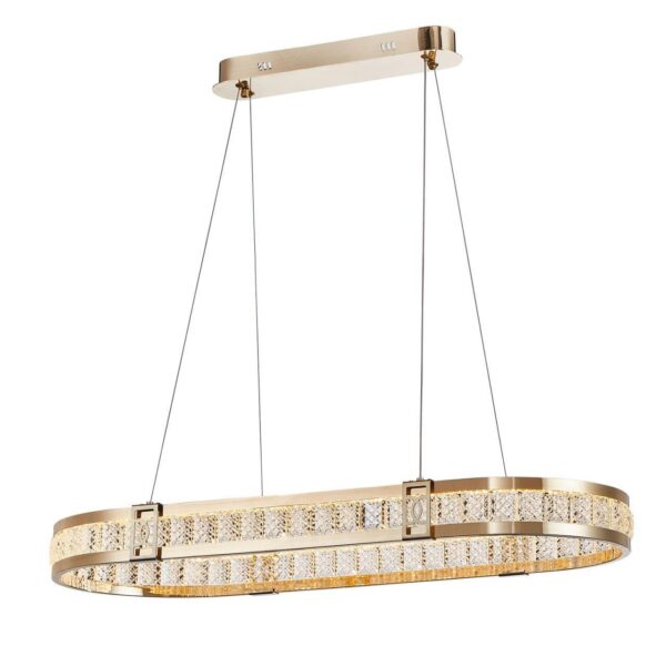 4206-9P, подвесная люстра, L860xW360xH80/1500, 2xLEDx35W, 7000LM, 3000K, included