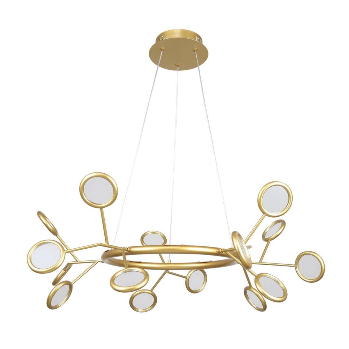 4253-15P, подвесная люстра, D740xH400/1100, 15xLEDx3W, 3825LM, 4000K, included — изображение 2