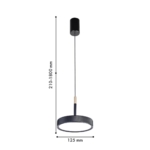 4506-1P, подвес, D125xH210/1800, LEDx10W, 600LM, 4000K, IP20, CRI>90, included — изображение 2