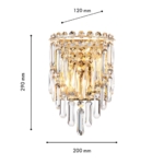 4724-2W, настенный светильник, D120xW200xH290, 2xE14x40W, excluded — изображение 3