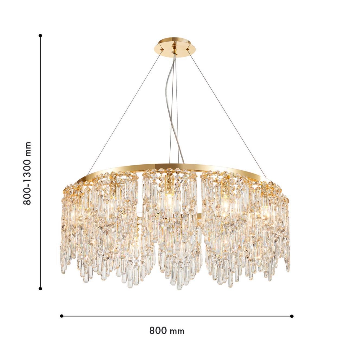 4724-12P, подвесная люстра, D800xH800/1300, 12xE14x40W, excluded — изображение 3