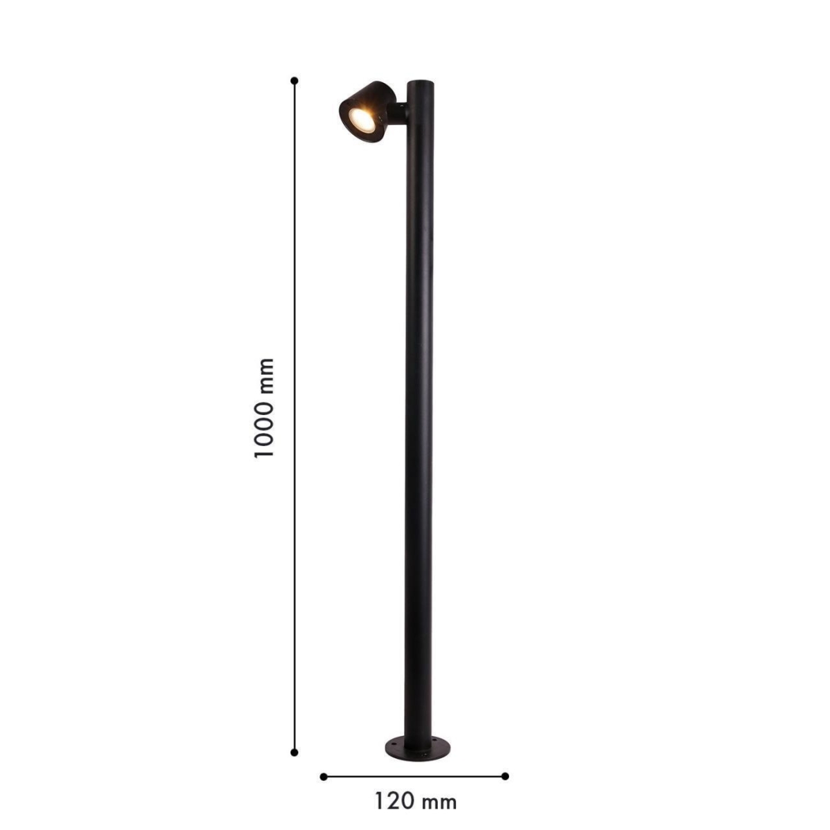 4744-1F, уличный светильник, L200xW50xH1000, LEDx10W, 196LM, 3000K, IP54, included — изображение 5