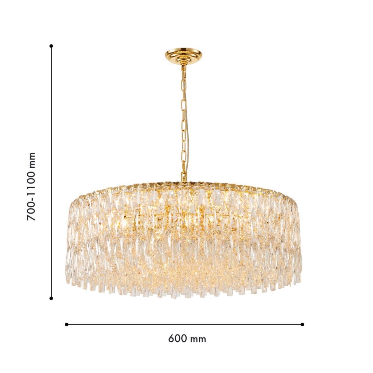 4722-18P, подвесная люстра, D800xH700/1100, 18xE14x40W, excluded — изображение 3