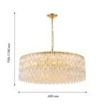 4722-18P, подвесная люстра, D800xH700/1100, 18xE14x40W, excluded — изображение 3