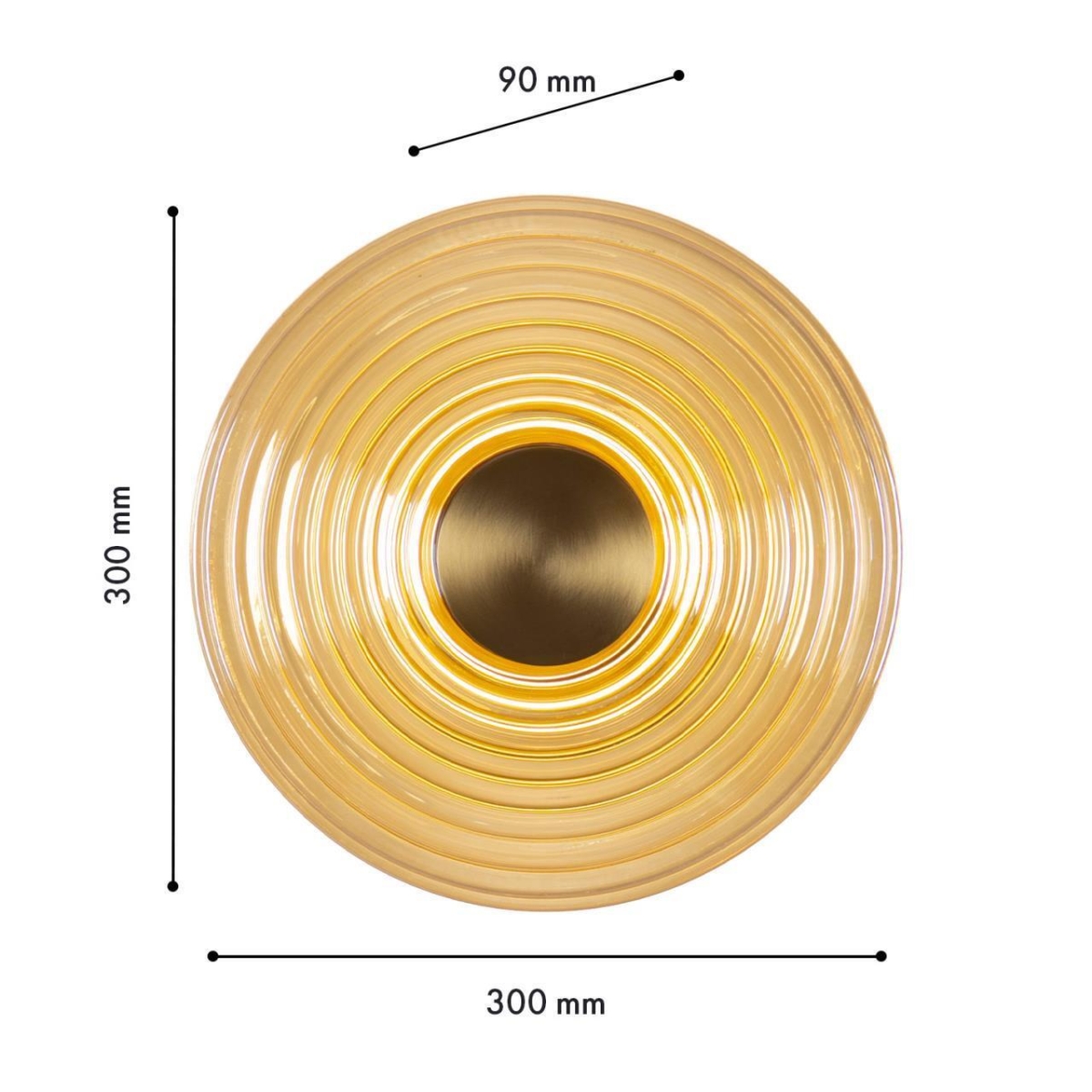 4571-1W1, настенный светильник, D90xW300xH300, LEDx12W, 800LM, 4000K, included — изображение 2