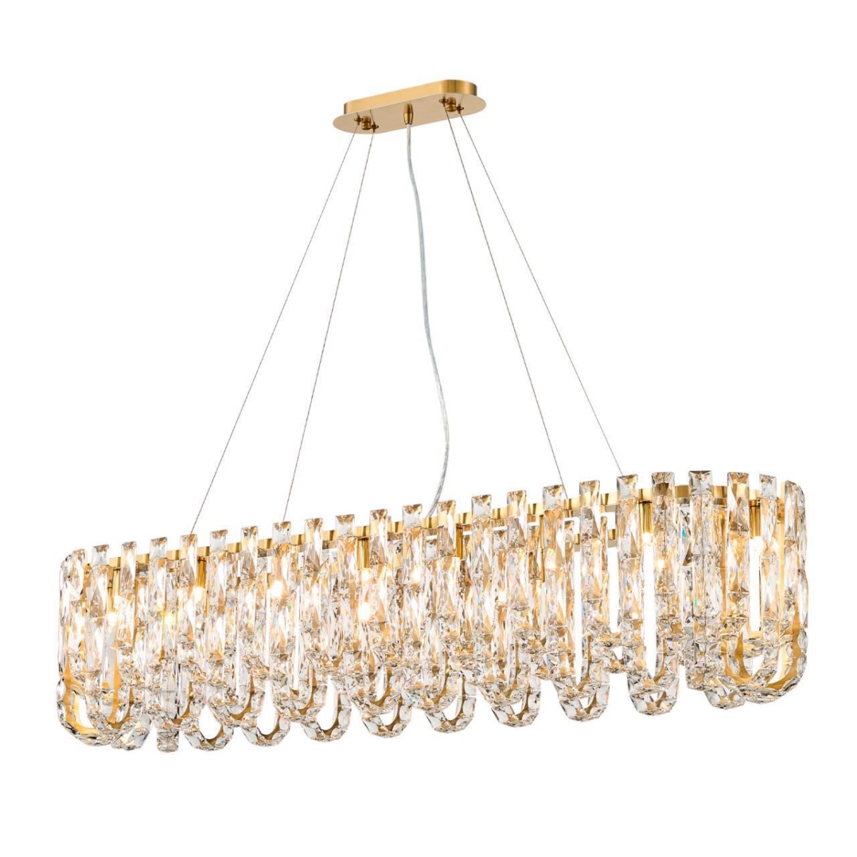 4721-18P, подвесная люстра, L1000xW300xH800/1300, 18xG9x40W, excluded 4721-18P, подвесная люстра, L1000xW300xH800/1300, 18xG9x40W, excluded — изображение 1