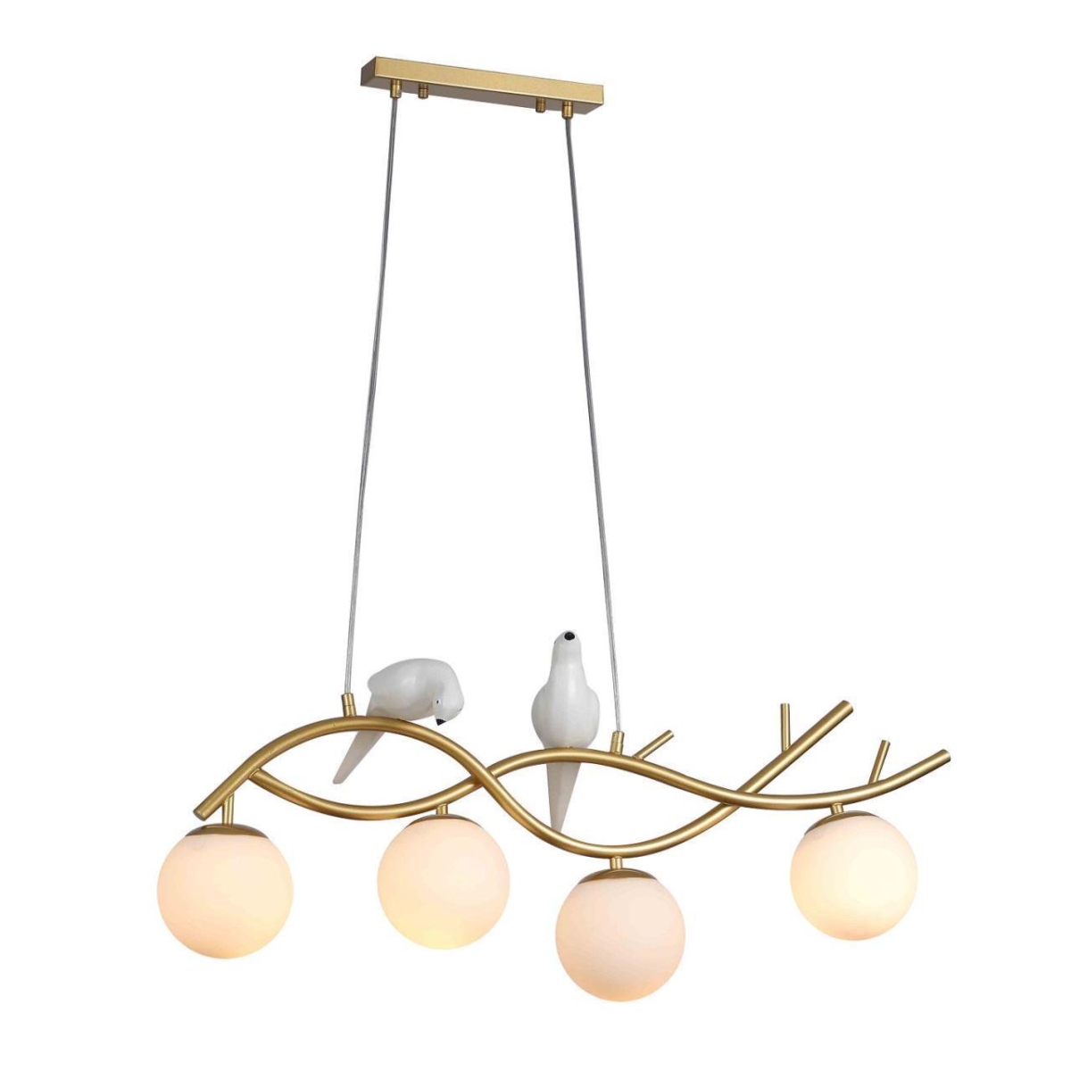 2742-4P, подвесная люстра, L820xW130xH250/1000, 4xE27x60W, excluded 2742-4P, подвесная люстра, L820xW130xH250/1000, 4xE27x60W, excluded — изображение 1