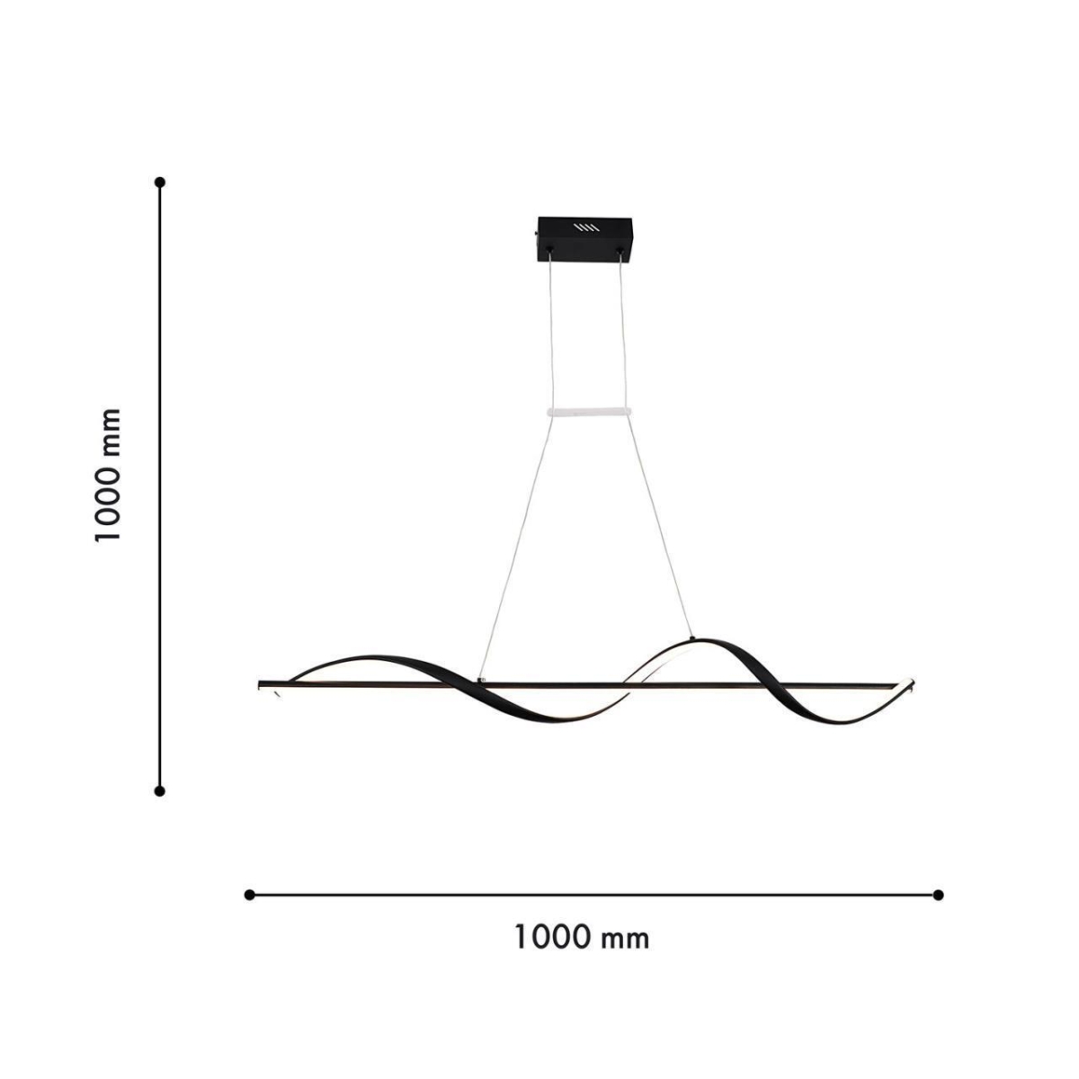 4180-2P, подвесная люстра, L1000xW180xH220/1000, LEDx34W + LEDx41W, 3375LM, 3000-6000K, included, remote control — изображение 3