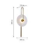 4270-2W, настенный светильник, D150xW280xH680, LEDx8W, 400LM, 4000K, included — изображение 3