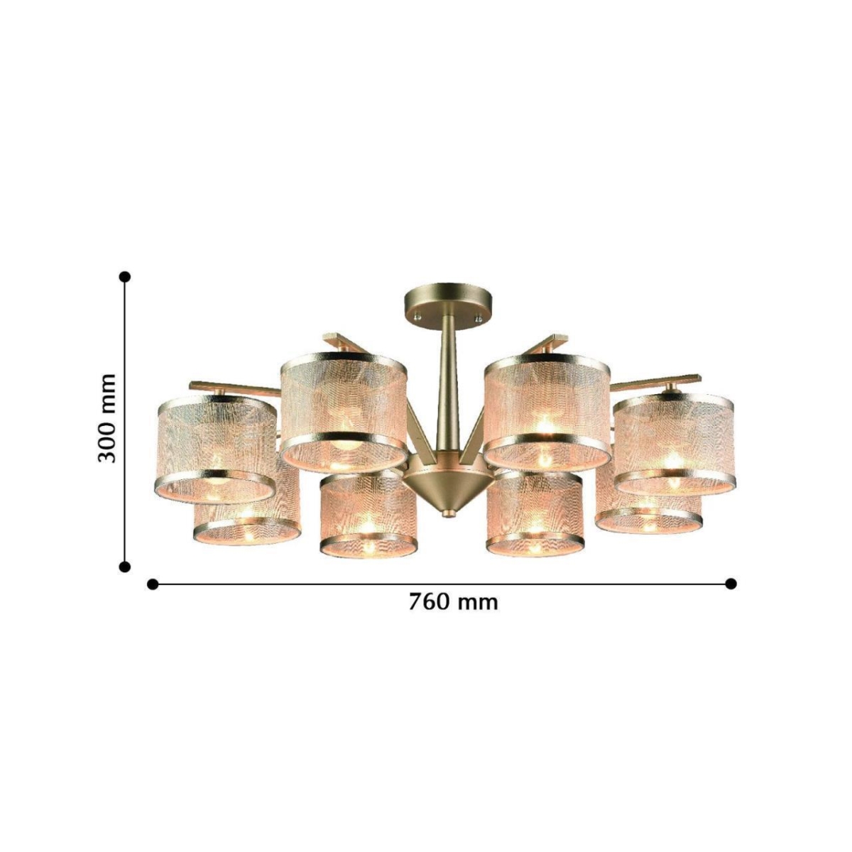 2488-8P, люстра, D760xH300, 8xE14x40W, excluded — изображение 3
