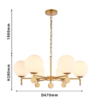 2928-6P, подвесная люстра, D670xH280/1450, 6xE14x40W, excluded — изображение 10