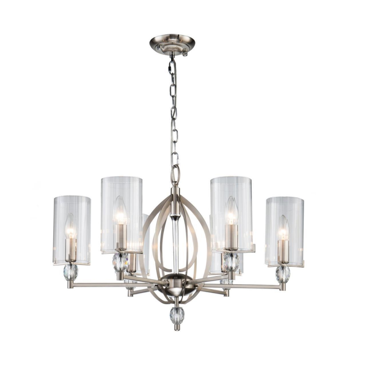 2704-6P, подвесная люстра, D650xH420/1420, 6xE14x40W, excluded — изображение 1