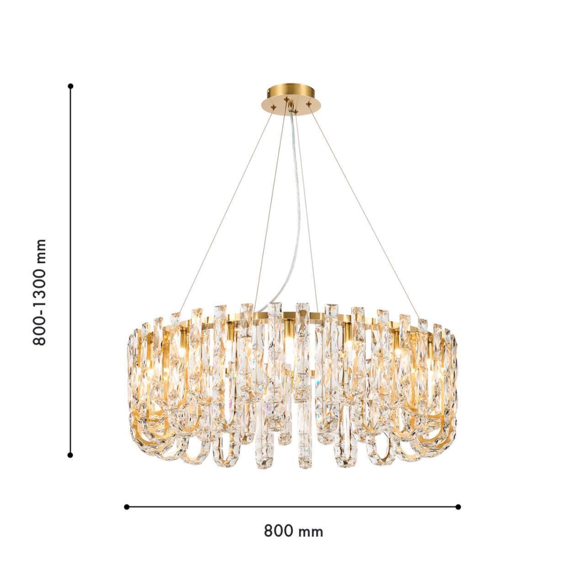 4721-20P, подвесная люстра, D800xH800/1300, 20xG9x40W, excluded — изображение 3