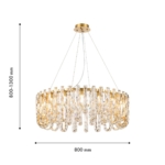 4721-20P, подвесная люстра, D800xH800/1300, 20xG9x40W, excluded — изображение 3