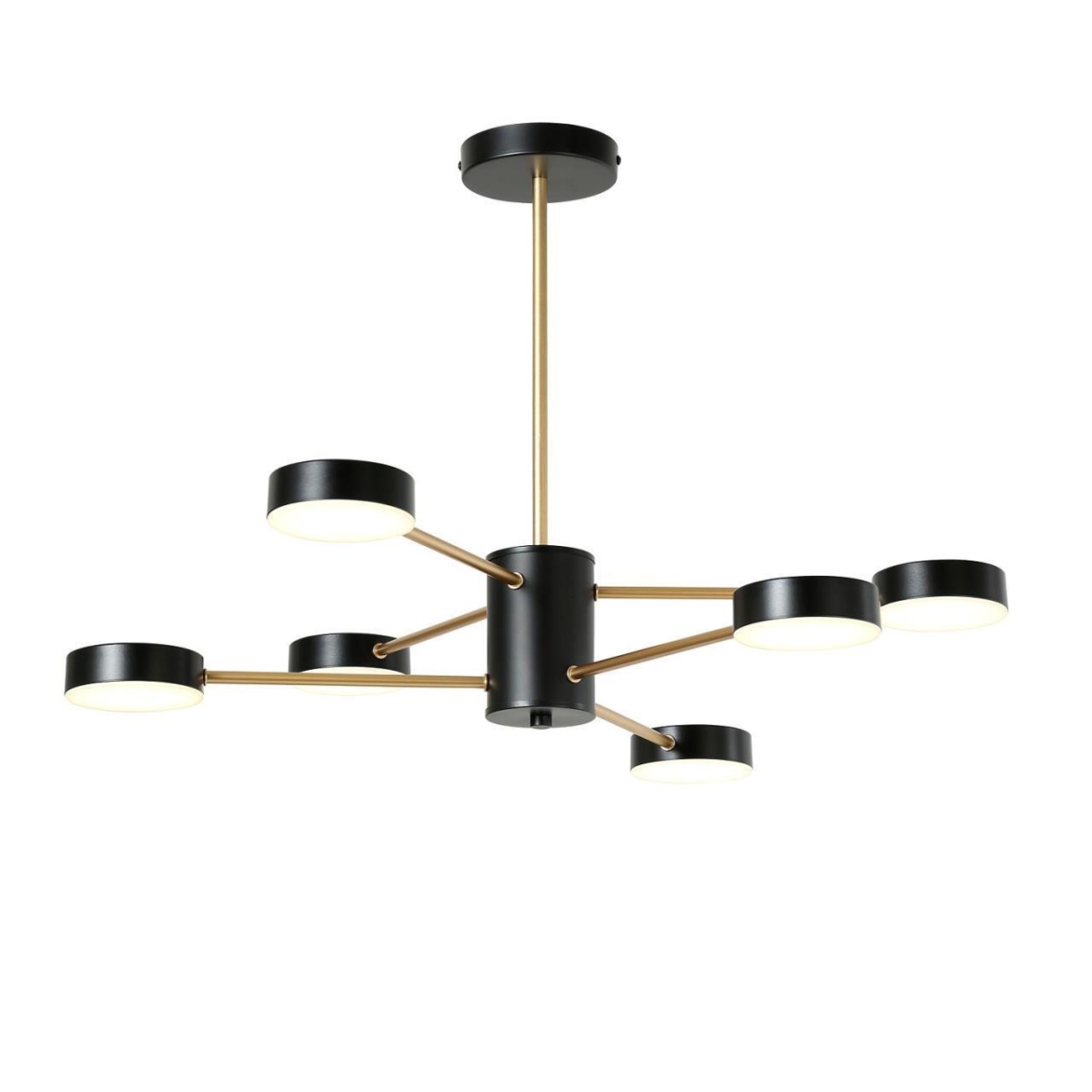 3058-6P, потолочная люстра, D700xH300/450, 6xLEDx5W, 2400LM, 4000K, included 3058-6P, потолочная люстра, D700xH300/450, 6xLEDx5W, 2400LM, 4000K, included — изображение 1