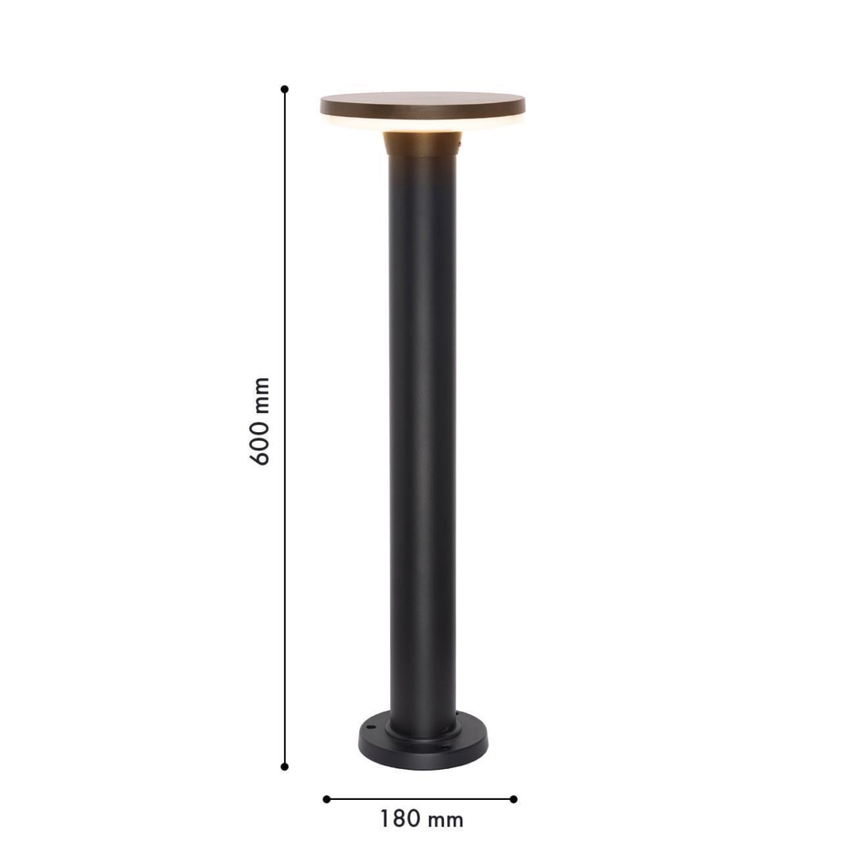 4745-1F, уличный светильник, D180xH600, LEDx12W, 960LM, 3000K, IP54, included — изображение 5