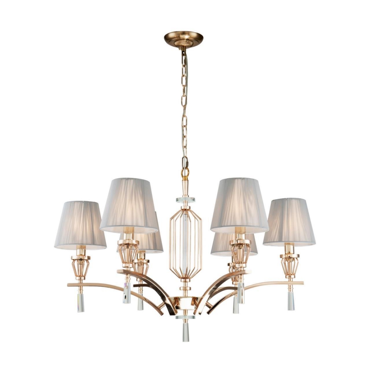 2690-6P, подвесная люстра, D790xH465/1465, 6xE14x40W, excluded 2690-6P, подвесная люстра, D790xH465/1465, 6xE14x40W, excluded — изображение 1