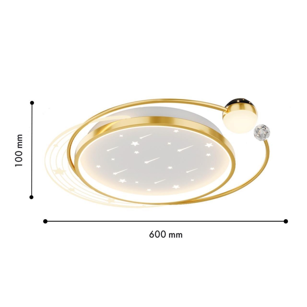4743-5C, потолочный светильник, L500xW600xH100, LEDx34W/68W, 1800/3000LM, 3000/4500/6000K, included, remote control — изображение 4
