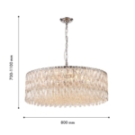 4723-18P, подвесная люстра, D800xH700/1100, 18xE14x40W, excluded — изображение 3