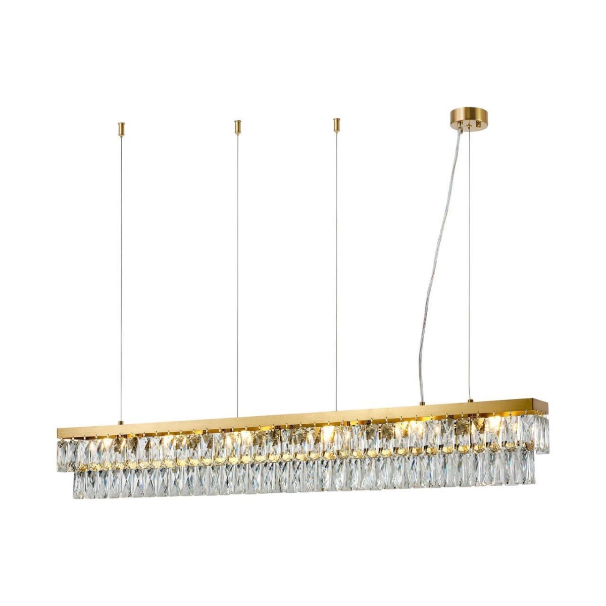 4090-6P, подвесная люстра, L1200xW120xH175/1175, 6xE14x40W, excluded 4090-6P, подвесная люстра, L1200xW120xH175/1175, 6xE14x40W, excluded — изображение 1