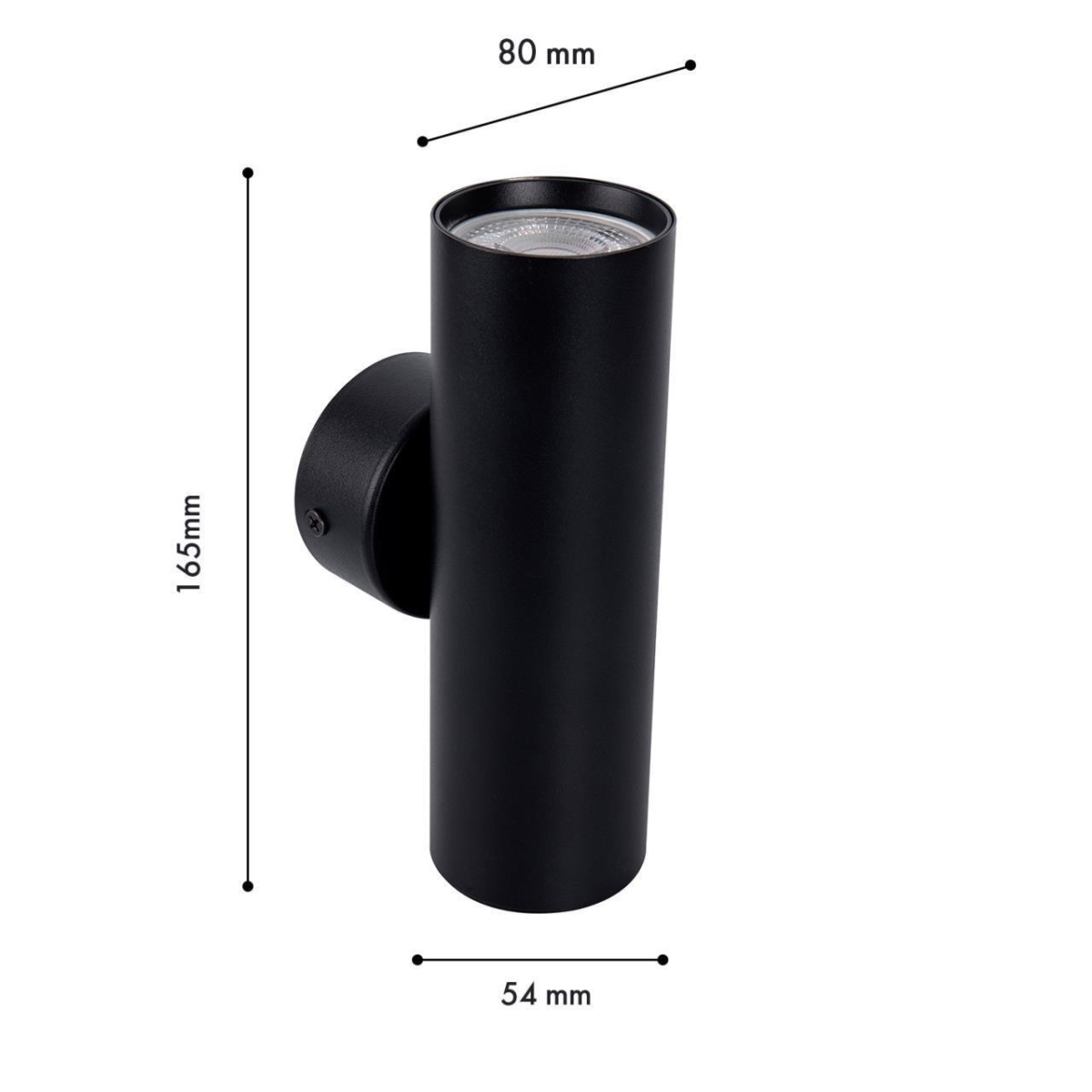 4713-2W, настенный светильник, D80xW55xH165, 2xGU10x35W, IP20, excluded — изображение 2