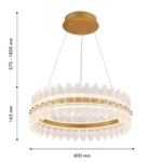 4754-5P, Подвесная люстра, D510xH700/1200, LEDx38W, 2835LM, 3000K, included — изображение 3