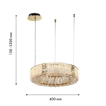 4204-4P, подвесная люстра, D400xH120/1500, LEDx40W, 4000LM, 3000K, included — изображение 3