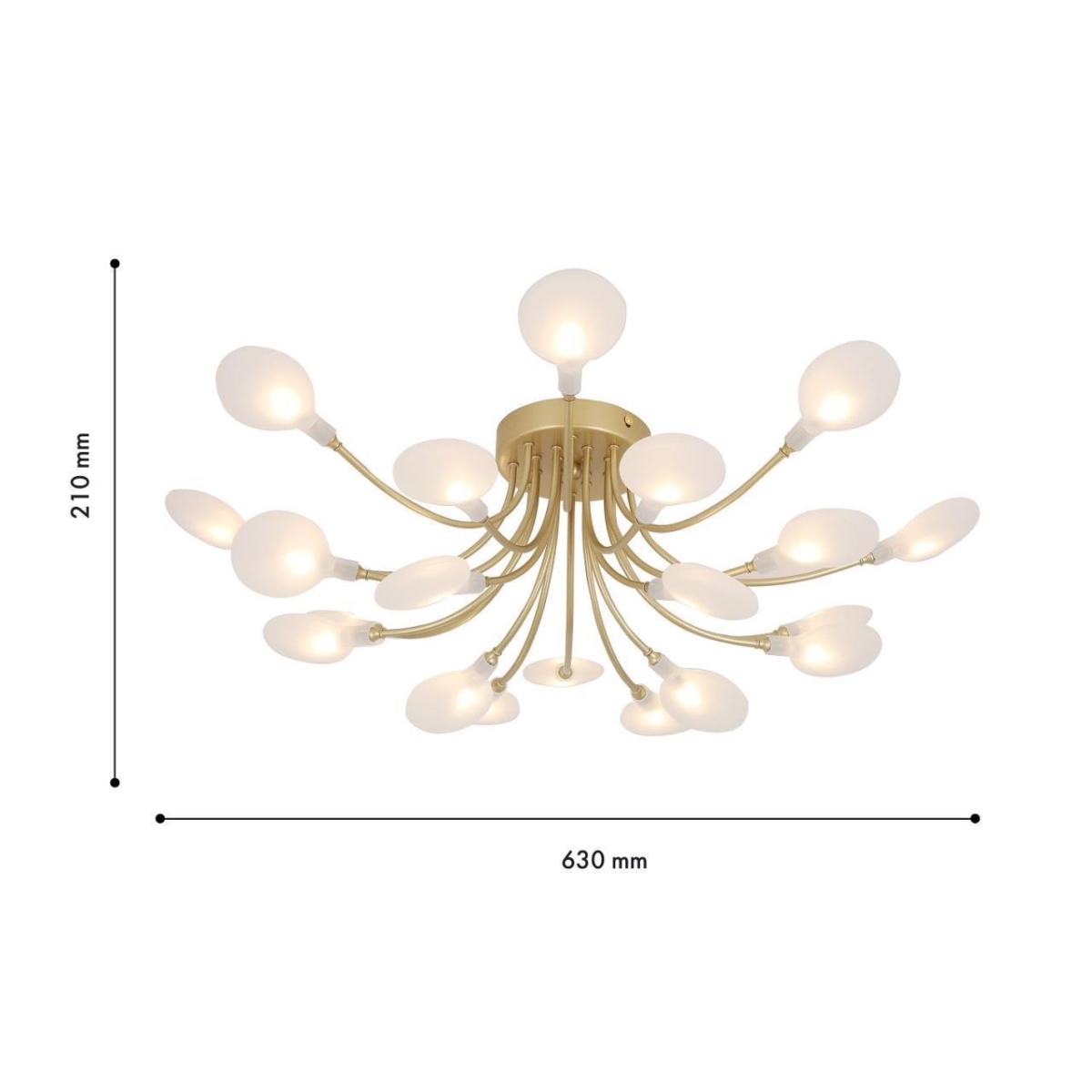 4197-20C, потолочная люстра, D630xH210, 20xG4LEDx3W, 4000LM, 3000K, included — изображение 3
