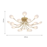 4197-20C, потолочная люстра, D630xH210, 20xG4LEDx3W, 4000LM, 3000K, included — изображение 3