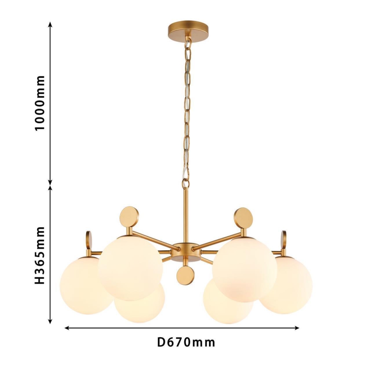 2928-6P, подвесная люстра, D670xH280/1450, 6xE14x40W, excluded — изображение 3