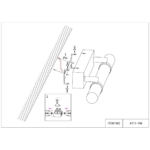 4111-1W, настенный светильник, D90xW700xH80, LEDx22W, 450LM, 4000K, included — изображение 5
