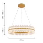 4754-7P, Подвесная люстра, D685xH700/1200, LEDx65W, 4015LM, 3000K, included — изображение 3