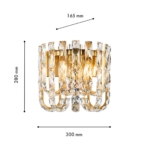 4721-4W, настенный светильник, D165xW300xH280, 4xG9x40W, excluded — изображение 3