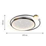 4742-5C, потолочный светильник, L500xW600xH100, LEDx34W/68W, 1800/3000LM, 3000/4500/6000K, included, remote control — изображение 3